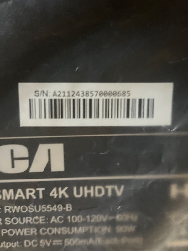 Photo 5 of RCA Smart 55-inch 4K UHD Quantum Dot Pixel LED HDTV, 3 HDMI Ports