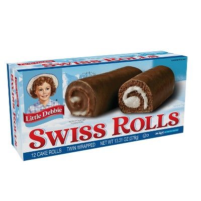 Photo 1 of PACK OF 4, Little Debbie Swiss Rolls - 12ct/13.31oz, BEST BY 10 JUN 2024