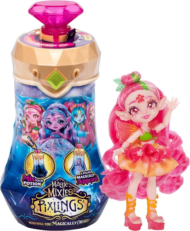 Photo 1 of  Magic Mixies Pixlings. Faye The Fairy Pixling. Create and Mix A Magic Potion That Magically Reveals A Beautiful 6.5" Pixling Doll Inside A Potion Bottle! Who Will You Magically Create? 