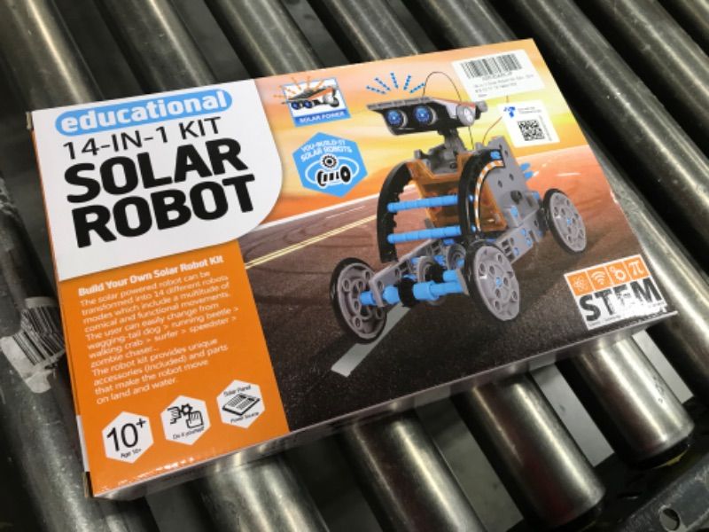 Photo 1 of 14-in-1 Solar Robot Kit, Educational STEM Science Toy, DIY Solar Power Building Kit, Gift for Kids Boys Girls 8 9 10 11 12 Years Old