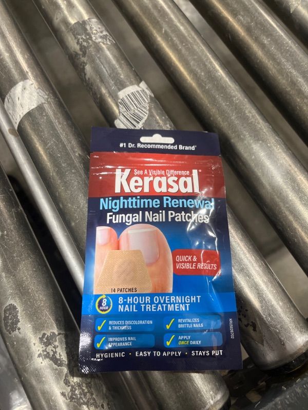 Photo 2 of Kerasal Nighttime Renewal Fungal Nail Patches - 14 Patch - Overnight Nail Repair for Nail Fungus Damage, 8-Hour Nail Treatment Restores Healthy Appearance Nail Renewal Nighttime Nail Patches