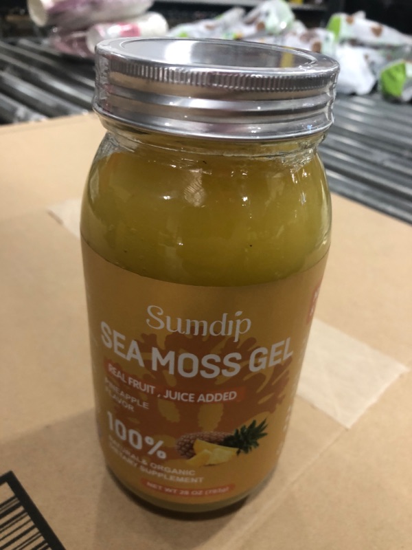 Photo 2 of (28OZ) Sea Moss Gel, Organic Wildcrafted Irish Seamoss Gel Vegan Superfood, Immune and Digestive Support Vitamin Mineral Antioxidant Supplements, Pineapple Pineapple 28 Fl Oz (Pack of 1)
Best By:10/26/25