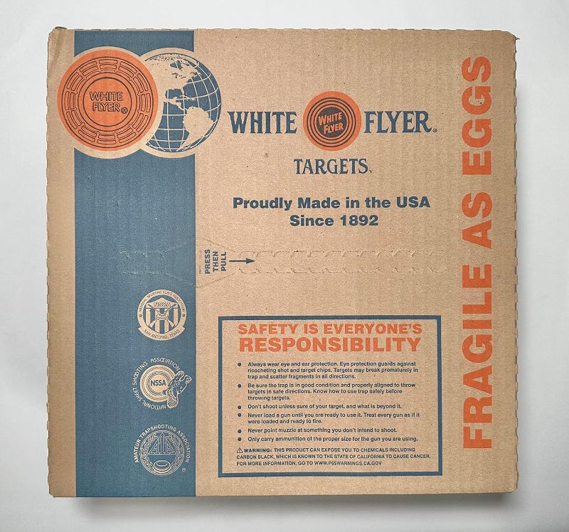 Photo 1 of Clay Pigeon Trap and Skeet Targets 90 count with White Flyer Scorecard
