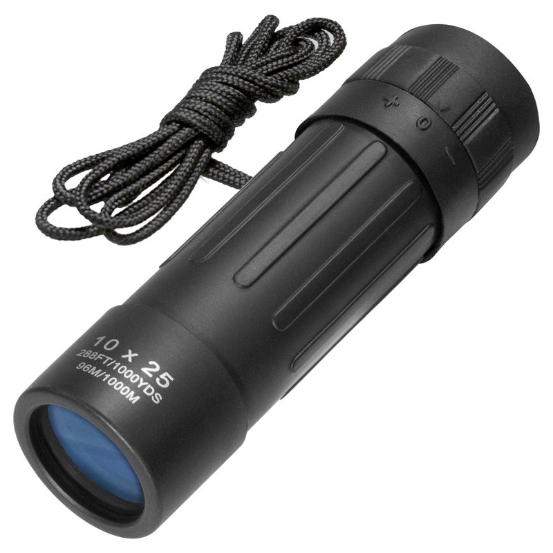 Photo 1 of Barska 10x25 Lucid-View Pocket Weather Resistant Monocular, Black
