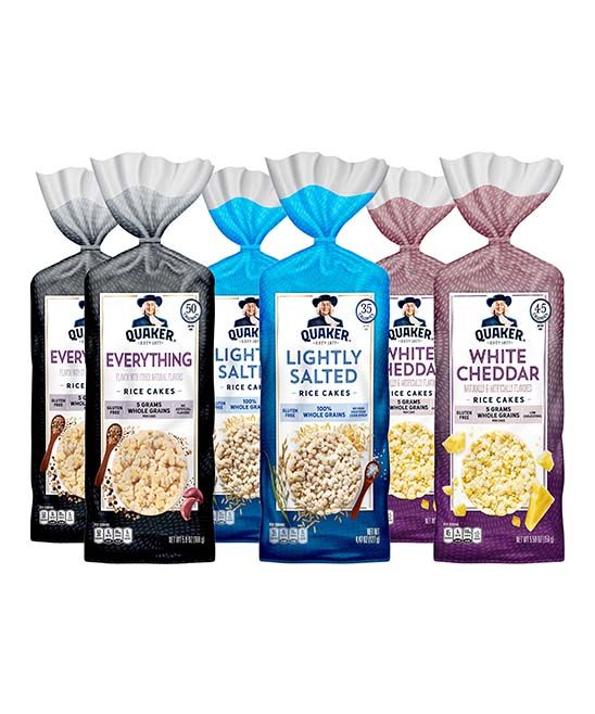 Photo 1 of Quaker Large Rice Cakes 3 Flavor Topper Variety Pack Pack of 6
Best By: 8/12/24

