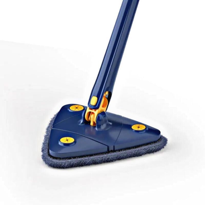 Photo 1 of DIUS Shine Triangle Mop - Adjustable Long Handle - 360° Rotatable Multi Purpose Cleaning Mop, COLOR MAY VARY 