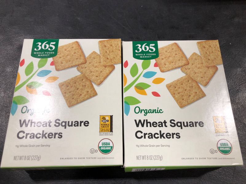 Photo 1 of 365 by Whole Foods Market, Organic Wheat Squares, 8 Ounce 2 boxes est date 06/28/2024