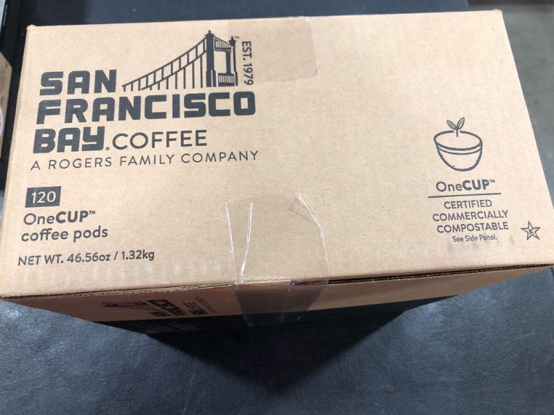 Photo 1 of San Francisco Bay Coffee 120 coffee pods French Roast est date 06/13/2024