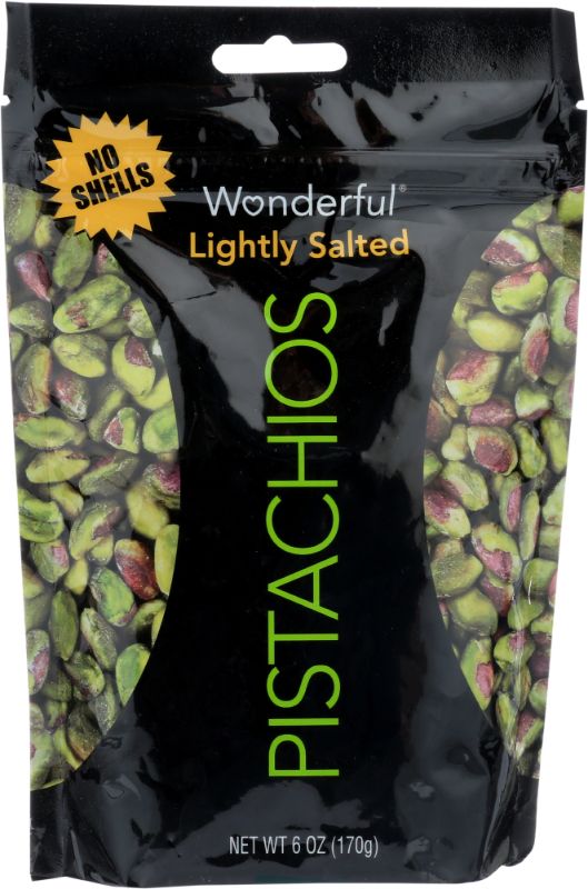 Photo 1 of Wonderful Pistachios, No Shells, Roasted and Lightly Salted Nuts, 6 Oz Resealable Pouch | CVS
