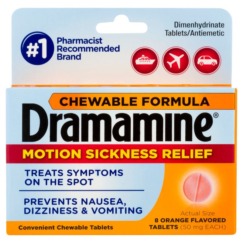 Photo 1 of Wholesale Dramamine(R) Chewable Formula - 8 Count(6x$5.98)
