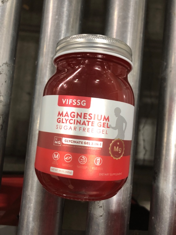 Photo 1 of VIFSSG MAGNESIUM GLYCINATE GEL SUGAR FREE GEL -- BEST BY 9/21/2025