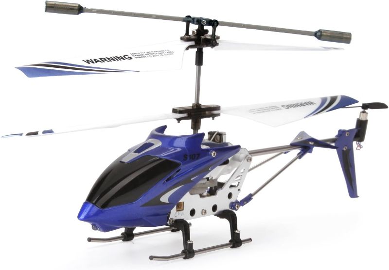 Photo 1 of STOCK PHOTO FOR REFERENCE - SYMA S107G 3 Channel RC Helicopter with Gyro, Blue
