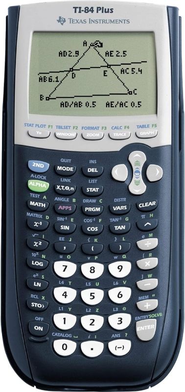 Photo 1 of Texas Instruments TI-84 Plus Graphics Calculator, Black 320 x 240 pixels (2.8" diagonal)
