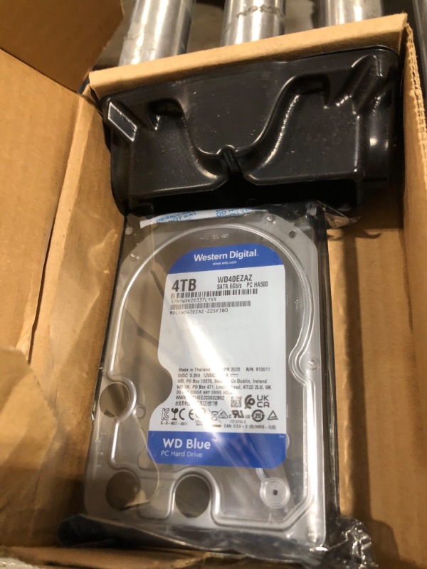 Photo 2 of Western Digital 4TB WD Blue PC Internal Hard Drive HDD - 5400 RPM, SATA 6 Gb/s, 64 MB Cache, 3.5" - WD40EZRZ 4TB Newest Generation