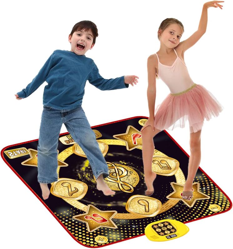 Photo 1 of Dance Mats-Electronic Musical Step Play Mat with 5 Game Modes Including 3 Challenge Levels,Dance Pad Toy Gift for Girls Boys Ages 3-12
