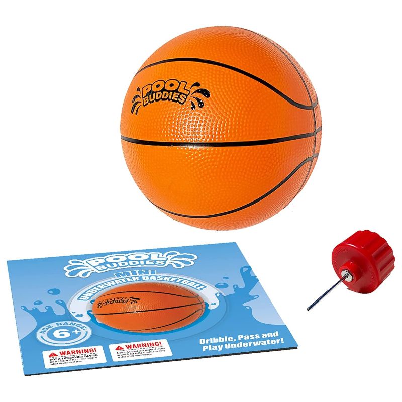 Photo 1 of Botabee 6.5"" Mini Underwater Basketball Pool Ball - Pool Ball Fun Pool Game for Kids, Dribble and Pass Underwater Game - Easy to Fill, Highly Durable - Safe for Ages 6 and Up
