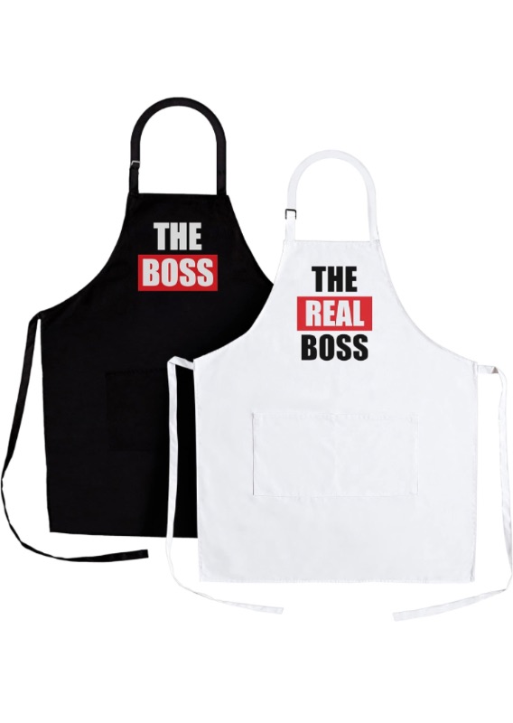 Photo 1 of Apron Set, Kitchen Couples Gift Set for Engagements, Weddings, Anniversaries and More, 2-piece, One-size