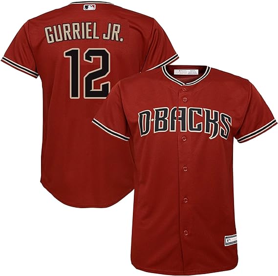 Photo 1 of Lourdes Gurriel Jr. Arizona Diamondbacks MLB Kids Youth 8-20 Red Alternate Player Jersey- size large 14/16
