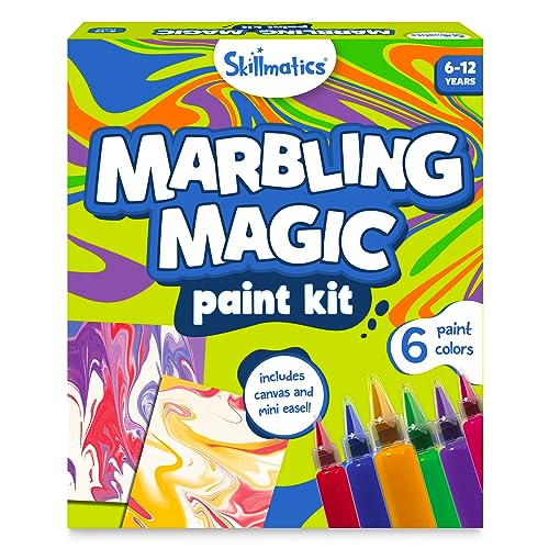 Photo 1 of Skillmatics Marbling Magic Paint Kit for Kids, Art & Craft Activity for Girls & Boys Ages 6-12, Water Marbling Kit, Craft Kits & Supplies, DIY Creativ

