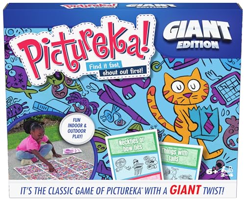 Photo 1 of Pictureka Giant Board Game - Fun Family Game with Big Mat & Cards for Kids Ages 6+
