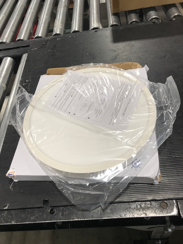 Photo 1 of 12 Inch LED Flush Mount Ceiling Light Fixture, 5000K Daylight White, 3200LM, 24W, Flat Modern Round Lighting Fixture, 240W Equivalent White Ceiling Lamp for Kitchens, Stairwells, Bedrooms.etc. Daylight White 12 Inch