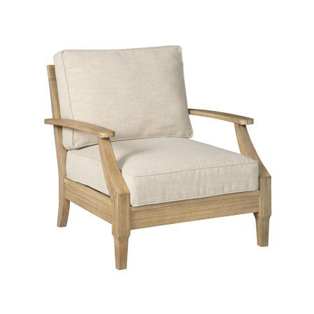 Photo 1 of Clare View Outdoor Lounge Chair W/ Cushion in Beige by Ashley
