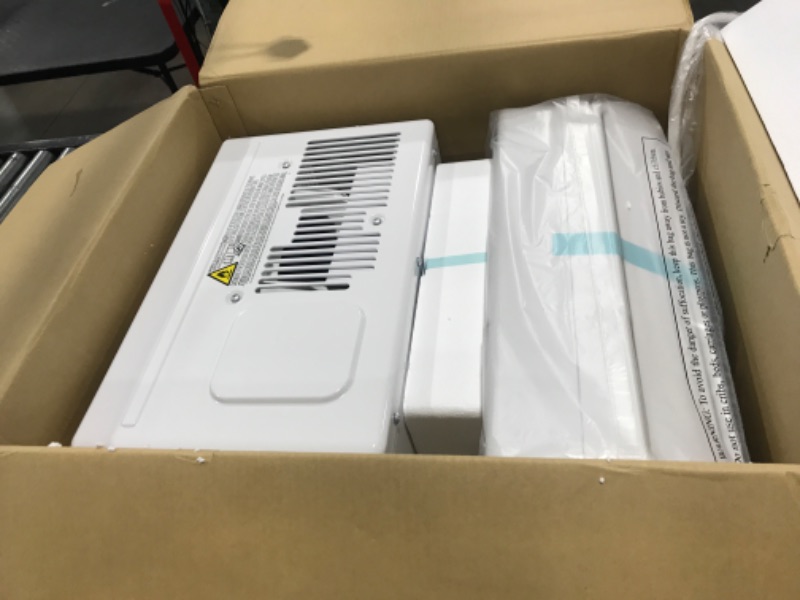 Photo 1 of Midea 8,000 BTU U-Shaped Smart Inverter Window Air Conditioner–Remove 99.99% SARS-COV-2, Ultra Quiet with Open Window Flexibility, Works with Alexa/Google Assistant, 35% Energy Savings White 8000 BTU with Ionizer AC