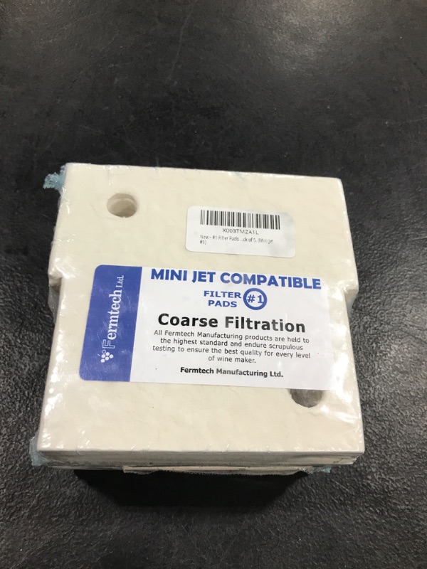 Photo 1 of #1 Filter Pads Compatible with Buon Vino Mini Jet Wine Filter. Pack of 6. (Mini Jet #1) | Not Buon Vino Product