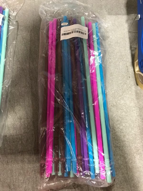 Photo 2 of 12 Inch Reusable Straws Pack of 24 - Variety Color Pack