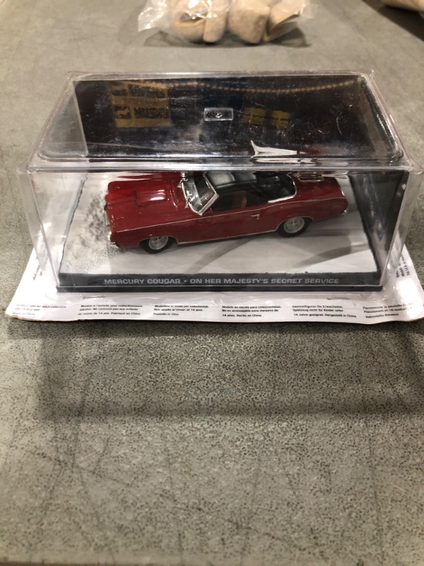 Photo 2 of - Car 1:43 Compatible with Mercury Cougar James Bond 007 ON HER MAJESTY'S Secret Service (DY021SP)