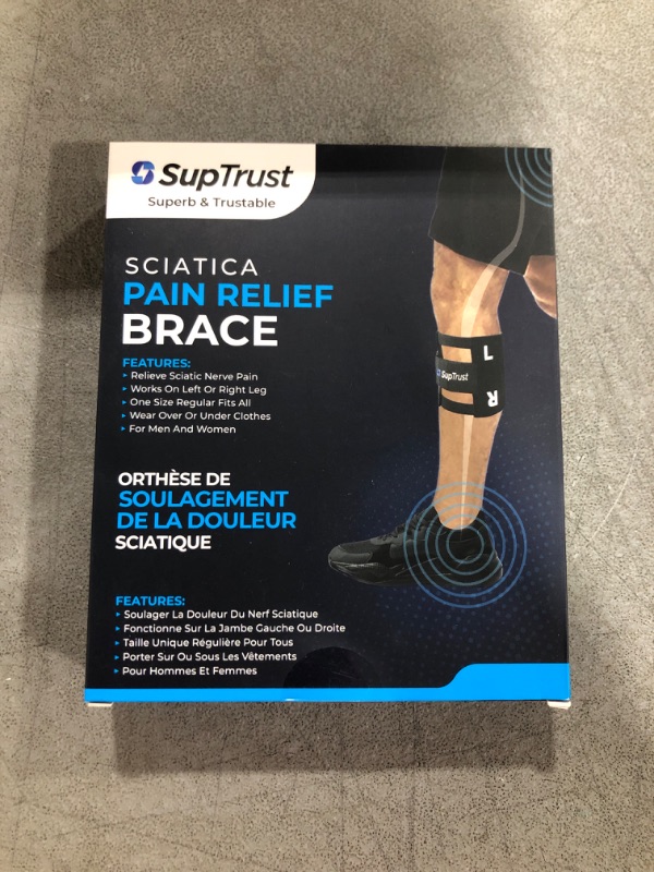 Photo 2 of Suptrust Sciatica Pain Relief Devices for Calf 14-19 Inch, ReActive+ Sciatica Pain Relief Brace with Pressure Pad for Maximum Pain Relief for Sciatica, Sciatic Nerve Brace, Sciatica Nerve Pain Relief Product, Better Sciatica Brace Than What You've Seen On