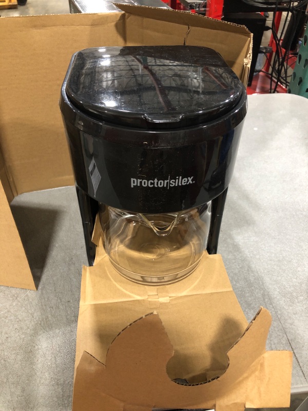 Photo 1 of Proctor Silex Coffee Maker, Works with Smart Plugs That are Compatible with Alexa, Auto Pause and Serve, 10-Cup, Black