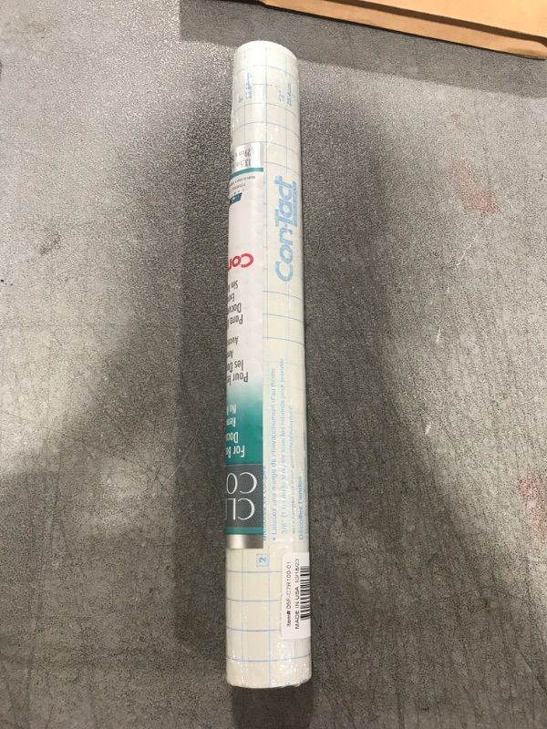 Photo 1 of 05F-C7R100-12 Brand Clear Adhesive Protective Liner Covering for Books and Documents, 13.5-Inches x 5-Feet