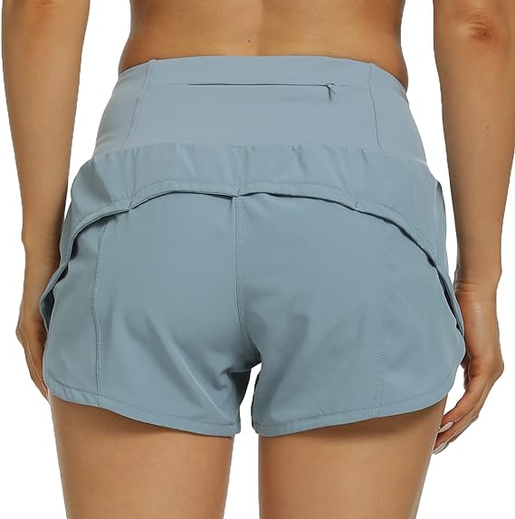 Photo 1 of Kcutteyg Running Shorts for Women with Liner High Waisted Lightweight Womens Workout Shorts with Pocket size XS