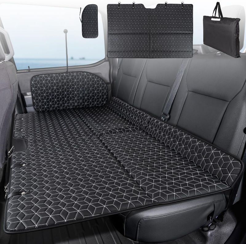 Photo 1 of Non Inflatable Truck Bed Air Mattress for Large Truck,Car Travel Camping Back Seat Extender for F150/RAM 1500/Toyota/Silverado/GMC/Tundra
