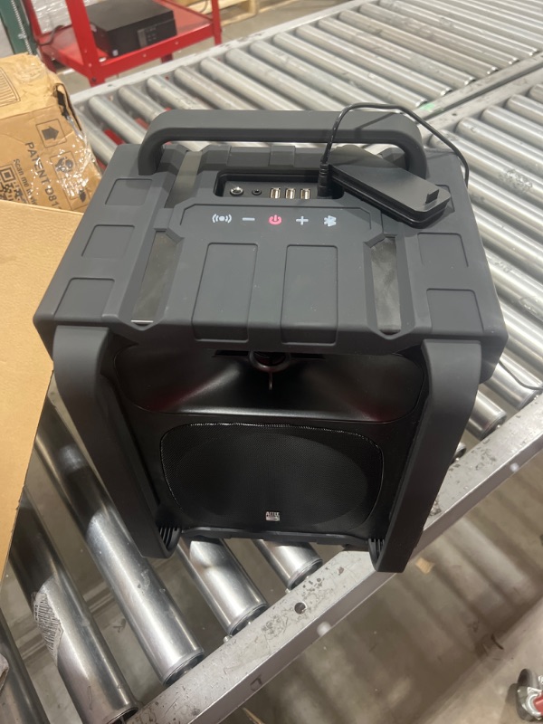 Photo 2 of Altec Lansing Sonic Boom - Waterproof Bluetooth Speaker with Phone Charger, IP67 Outdoor Speaker, 3 USB Charging Ports, 50 Foot Range & 20 Hours Battery Life Sonic Boom Speaker