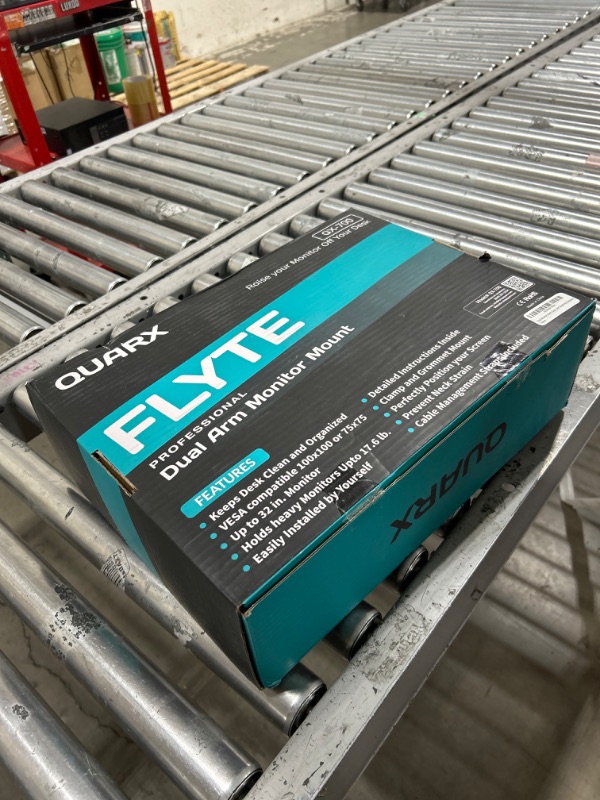 Photo 1 of Dual Monitor Arm, Dual Monitor Mount, Dual Monitor Desk Mount up to 32 Inch Computer Screens, Dual Monitor Stand VESA Mount, Monitor Mount & Monitor Arms for 2 Monitors, Computer Monitor Arms in Black