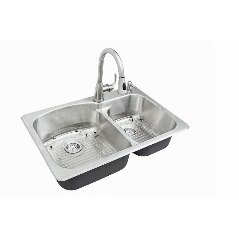 Photo 1 of STAINLESS STEEL SINK 2 BOWLS 