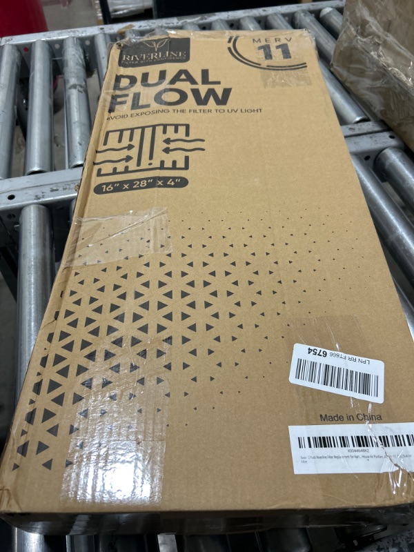 Photo 2 of 2-Pack Riverline Filter Replacement for AprilAire 410 Whole House Air Purifiers - MERV 11 Dual Flow - Compatible with AprilAire Models 1410, 1610, 2410, 2416, 3410, 4400.- Size: 16x28x4
