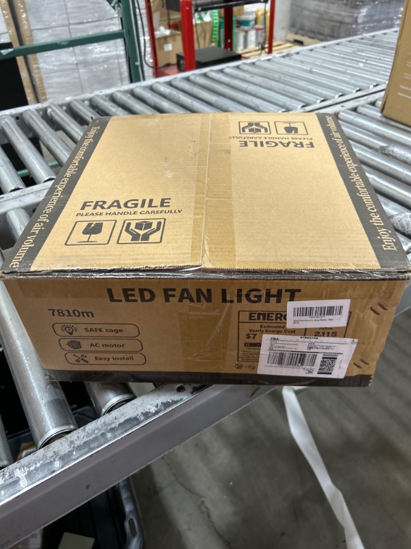 Photo 1 of Flush Mount Ceiling Fans with Lights and Remote Control?Modern Enclosed Bladeless,15'' Low Profile Ceiling Fan with Stepless Dimming Lighting Fixture for Bedroom Kitchen?Black?……