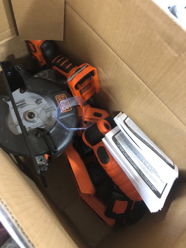 Black & Decker 20V MAX Drill/Driver Circular and Reciprocating Saw