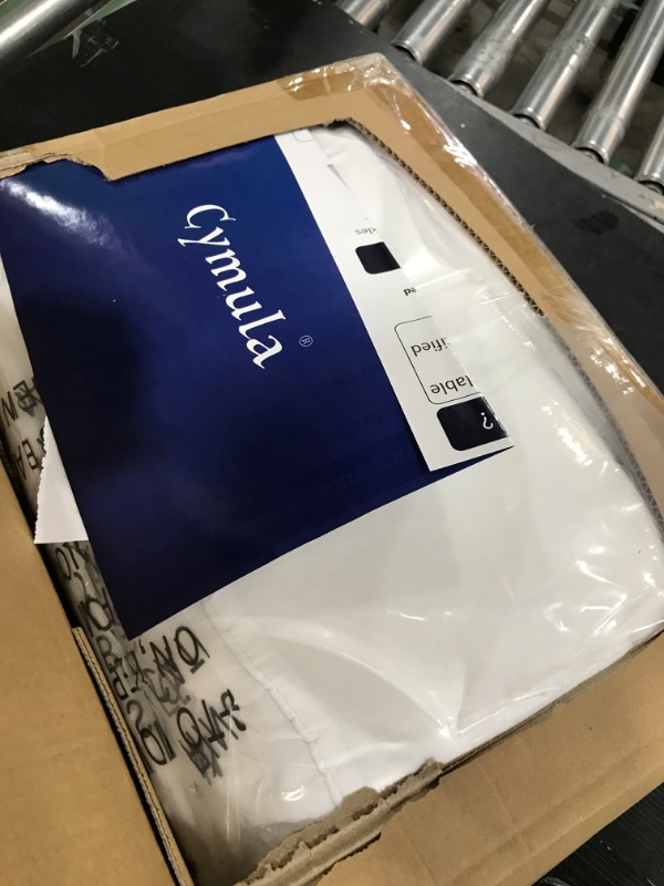 View 2 of CYMULA Queen Mattress Topper for Back Pain - Extra Thick Cooling Mattress Pad Cover for Queen Size Bed - Soft Mattress Protector Pillow Top with 8-21 Inch Deep Pocket 3D Snow Down Alternative Fill White Queen?60"x80"?
