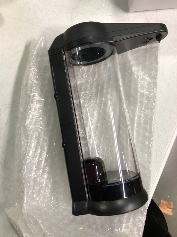 View 2 of Secura 17oz Automatic Liquid Soap Dispenser, Touchless Battery Operated Hand Soap Dispenser with Adjustable Soap Dispensing Volume Control Dial, Perfect for Commercial or Household Use (Black)