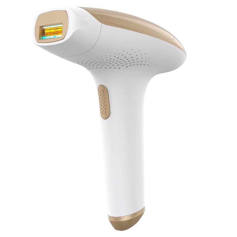 Photo 1 of Yachyee Laser Hair Removal Device for Women and Men Permanent Painless IPL Hair Removal at-Home Upgraded to 999,999 Flashes for Face Armpits Legs Arms Bikini Line Comes with Goggles Gold