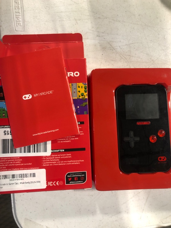 Photo 2 of My Arcade Go Gamer Classic-RED: Portable Electronic Game Console with 300 Games, Full Color 2.5" Screen-Fun for The Whole Family (DGUN-3909)