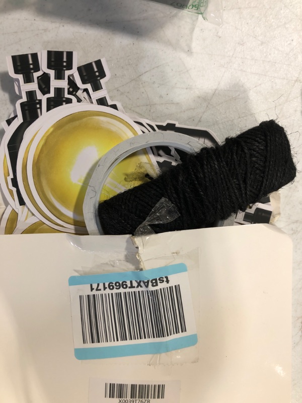 Photo 1 of 72 Pieces Light Bulbs Cutouts Bulletin Board Decorations Industrial Chic Classroom Decor with Double-Sided Tape and Black Twine, Banner Home Birthday Festive Event Holiday Party(Warm Color)