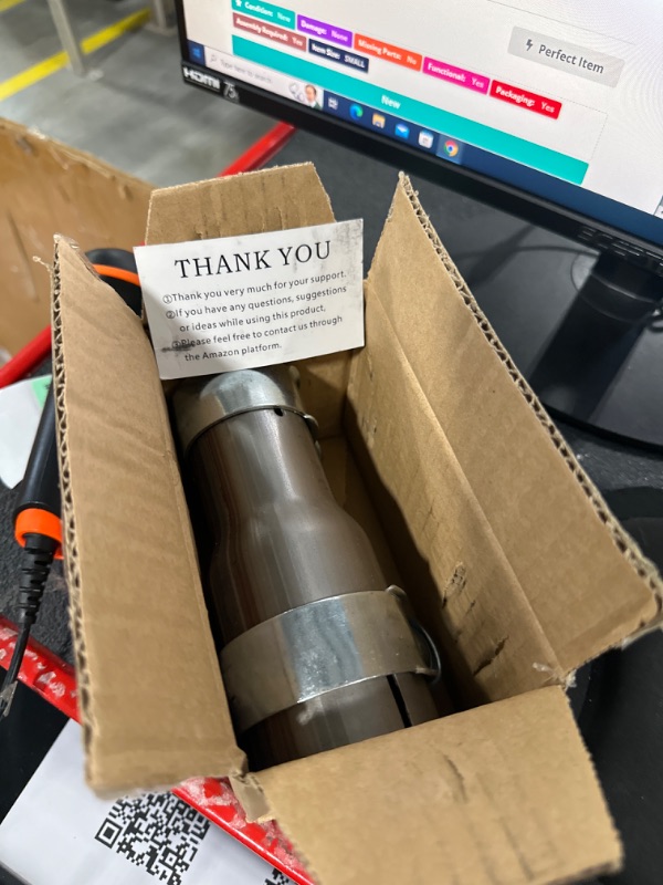 Photo 1 of Peastorm 2 Inch to 2.5 Inch Exhaust Adapter, ID 2.5 to 2 Exhaust Reducer Connector Pipe with Clamp 2" - 2.5" (6.3" OL)