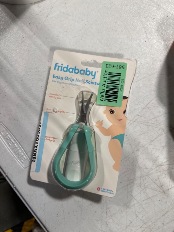 Photo 2 of Frida Baby Easy Grip Nail Scissors | Grooming Essentials Safe for Infant Newborn Toddler Nails