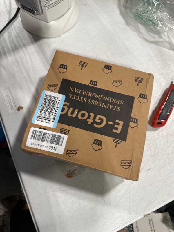 Photo 1 of E-Gtong 9 Inch Springform Cake Pan, Stainless Steel Springform Pans, Leakproof & Nonstick Cheesecake Pan with Removable Bottom, Round Spring Form Cake Pan For Baking 9" Cake pan