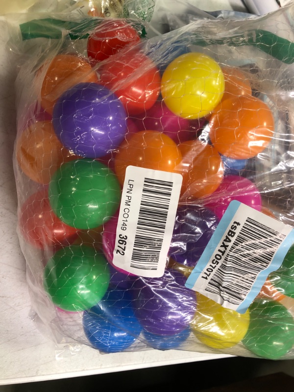 Photo 1 of Ball Pit Balls Rainbow Balls for Kids, Ocean Play Balls for Toddlers Ball Pits & Playpen, Baby Pool for Babies, Phthalate Free BPA Free Crush Proof Plastic Toy Pit Balls (2.2", 50pcs)